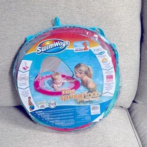 NEW - SwimWays Baby SpringFloat with Sun Canopy